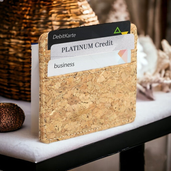 Держатель банковских карт и купюр Set из натурального дерева 10х7см. / Картхолдер - визитница